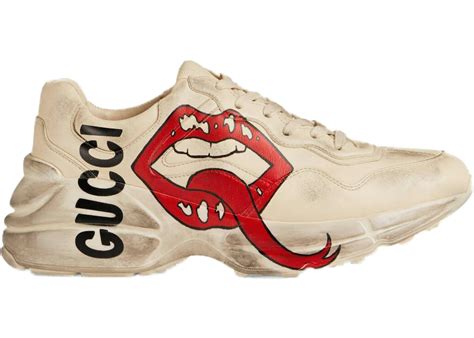 gucci rhyton lips|gucci rhyton flannel.